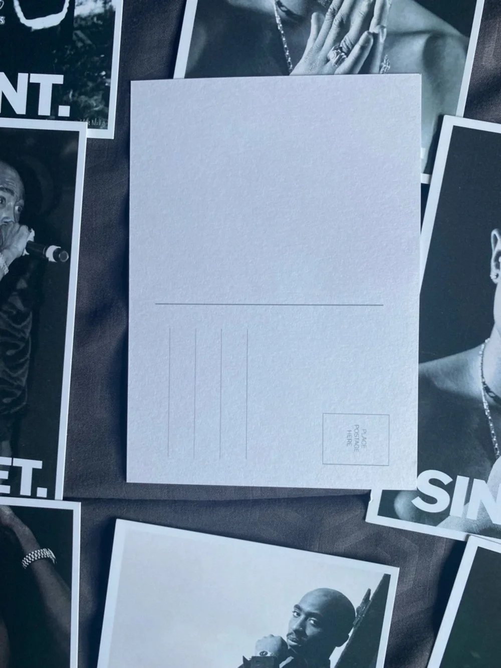 Tupac Shakur Black & White Photo Card Post Cards Set - Saint, Poet, Sinner